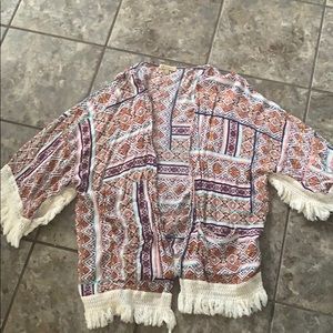 Adorable fringe kimono